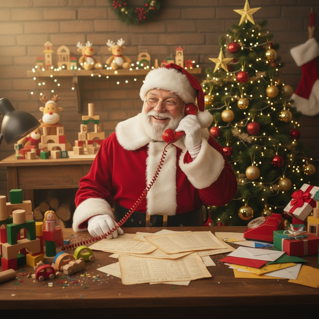 Appels du Père Noël honnêtes et transparents sans numéros surtaxés